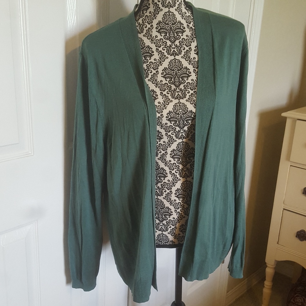 NWOT Cute Olive Green Open Cardigan Old Navy XXL